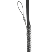 Poignées de câbles à maille fendue, en acier inoxydable, avec tige de fermeture, Type panier