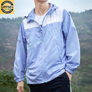 Custom Spring and Autumn <b>Jacket</b> Hidden Pockets Full Body Zipper Colorful Patchwork Lightweight Windproof <b>Jacket</b> - Product Image 3