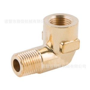 Xiangjia Machinery Brass 90 Degree Street Elbow 1/2 In Nptf Threaded Pipe Fitting For Water Plumbing - Product Image 1