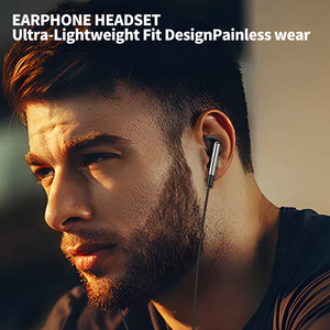 سماعات أذن استريو موسيقي من النوع C خفيفة الوزن للغاية سماعات أذن سلكية للهاتف المحمول العالمي - Product Image 5