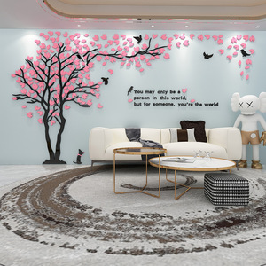 Grande 3D decorazione per la casa acrilico adesivo <span class=keywords><strong>da</strong></span> parete elegante grande albero Design per la decorazione di interni per la casa - Product Image 3