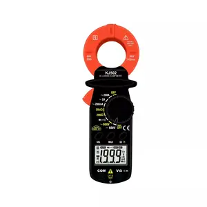 KJ502 Model Digital Clamp Meter AC/DC/resistensi Meter resolusi tinggi kebocoran arus Clamp Meter 600V AC200A