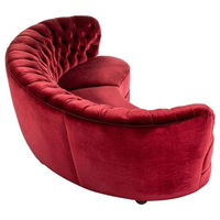 Moderne Restaurant möbel Sofa setzt Samts toff für Sofa halbrunde Kabine Sitz Nachtclub Sofa Set Lounge