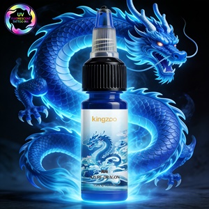 Pigmento Fluorescente UV para Tatuajes Temporales de 15 ml y 8 Colores, <span class=keywords><strong>Precio</strong></span> de Fábrica, Pigmento para Tatuajes con Aerógrafo, Personalización al por Mayor - Product Image 1