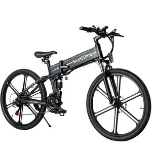Para <span class=keywords><strong>SAMEBIKE</strong></span>, bicicleta eléctrica <span class=keywords><strong>plegable</strong></span> de 750W y 48V, freno de disco, bicicleta eléctrica <span class=keywords><strong>plegable</strong></span> de 26 pulgadas para exteriores, ciudad, montaña, stock europeo, 21Sp - Product Image 2