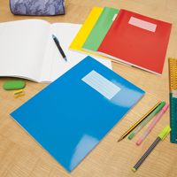 Cuaderno de ejercicios A5 con encuadernación cosida al estilo saddle stitch, cuaderno para estudiantes con logotipo personalizado, suministros de oficina y escolares con cubierta personalizada
