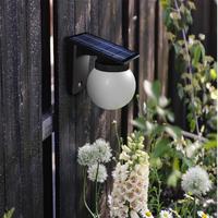 Lampe solaire LED murale extérieure IP65 étanche en PVC et métal pour jardin, avec télécommande, angle de faisceau 180°, éclairage de clôture, de chemin et de pelouse
