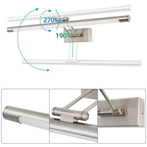 Wholesale LED <b>Wall</b> Lamps Satin Nickel Adjustable <b>Picture</b> Light Bathroom Vanity Light <b>Living</b> <b>Room</b> <b>Wall</b> Mounted Lighting - Product Image 4