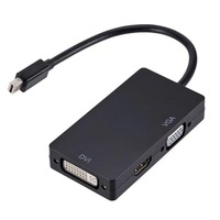 Adaptateur Mini Dp Displayport vers Dvi Vga Hdtv 3 en 1 Hub 1080p convertisseur vidéo pour Imac Apple Macbook Pro Air
