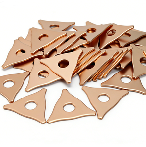 Jeu de plaquettes triangulaires et rondes en cuivre pour débosselage, pour machine de réparation de <span class=keywords><strong>carrosserie</strong></span> sans peinture (PDR) et outils de débosselage - Product Image 3