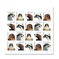 Timbres-poste et étiquettes américaines en vrac, collection 2012, Oiseaux de proie, impression personnalisée, timbres-poste et étiquettes pour envois internationaux
