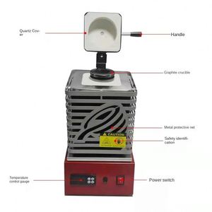 Horno de Inducción Pequeño de Malla Dorada para Fundir Cobre, Hierro y Joyería - Equipo para Fundir Oro - Product Image 2