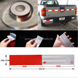 Alta visibilità ad alta intensità nastro riflettente di sicurezza DOT--C2 bianco e rosso di sicurezza ad alta visibilità per camion e nastro di sicurezza stradale - Product Image 6