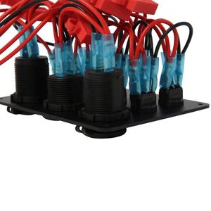 Interruptor de combinación de cabina de vehículo recreativo para coche, interruptor de ojo de gato de 8 bits, cargador de coche, fuente de alimentación USB + pantalla digital de voltaje - Product Image 4