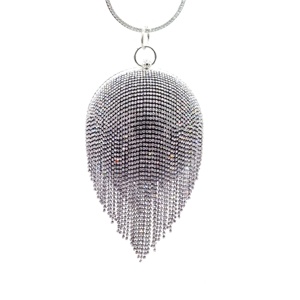 Borse di lusso diamanti per le donne nuovo <span class=keywords><strong>oro</strong></span> Glitter argento nappa palla frizione per la festa di nozze <span class=keywords><strong>sera</strong></span> borsa con motivo di pietra - Product Image 5