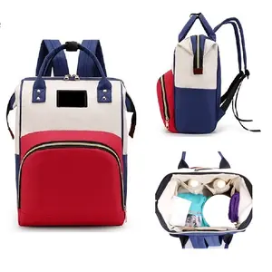 स्टॉक उपलब्ध बड़े क्षमता निविड़ अंधकार डायपर बैग मातृत्व शिशु लंगोट बैग यात्रा आउटडोर पार्क के लिए