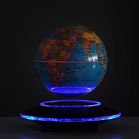 Globe terrestre à lévitation magnétique de 6 pouces en langue espagnole, éducation géographique, globe terrestre flottant, décoration de bureau à domicile