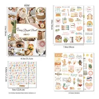 Kit d'album de visionnage en papier couché pour collage, avec messages inspirants, matériel de journal DIY, scrapbook et vision board