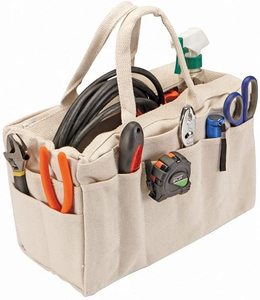 Bolsa de Lona Portátil Resistente, Bolsa de Herramientas Harbor Freight, Bolsa de Almacenamiento de Lona para Trabajadores con 24 Bolsillos - Product Image 1