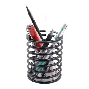 Matte Black Stainless Steel Carbon Steel Spring Pen Holder Spring Coil