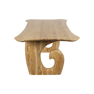 Table à manger en bois moderne pour 4 à 6 personnes, construction en bois massif, design élégant et durable pour salle à manger, meubles de maison - Product Image 3