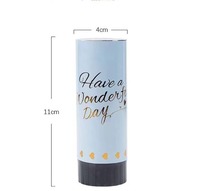 Vente chaude personnalisé couleur unie confettis canon fête Popper biodégradable fête Poppers pour anniversaire désherbage décoration