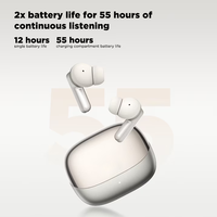 Earbuds True Wireless 5.4 dengan Indikator LED, Tahan Air IPX4, Kontrol Sentuh, Suara Stereo, Daya Tahan Baterai 20 Jam, Tipe-C