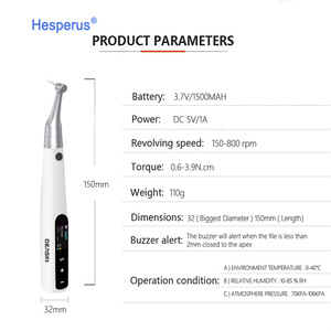 Moteur endo dentaire sans fil 2 en 1 Localisateur d'apex intégré Accessoire d'équipement de thérapie orale Instrument de <span class=keywords><strong>canal</strong></span> radiculaire rotatif endodontique - Product Image 5