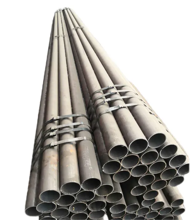 ASTM A53 API 5L Black Steel Pipe ERW SSAW Welded Spiral Carbon Steel Hot Rolled Hollow Carbon Pipe Oil Gas Sewage Transport