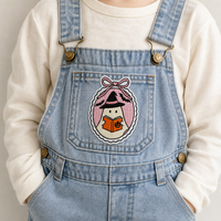 Patch brodé mignon d'Halloween, motif fantôme, citrouille, sorcière, applique en tissu pour vêtements d'enfants, vestes, sweats à capuche, chapeaux, sacs, DIY