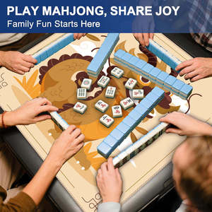 Tapis de Mahjong en Caoutchouc Naturel de Luxe Moderne American Explosions, Motifs Exquis, Haut de Gamme, Imperméable et Résistant à l'Usure - Product Image 6