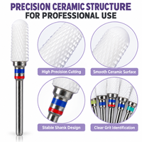 Meilleures fraises à ongles en céramique Efile de qualité supérieure, durables, professionnelles, 3/32''