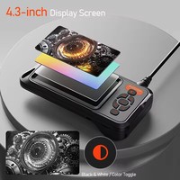 Endoscope industriel T67, écran 4,3'', inspection de tuyaux de voiture, endoscope de canalisation, objectif 8 mm, câble de 2 m, caméra de plomberie étanche, serpent