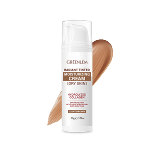 Greenlem Vente en gros/OBM/ODM Crème hydratante teintée éclatante Couvrance et éclaircissement des peaux sèches Fabricant de marques privées - Product Image 1