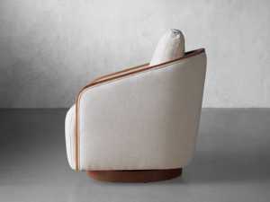 Sillas de Lujo para Interiores, con Marco de Madera, Tapizadas en Tela, Relajantes, Giratorias 360 Grados - Product Image 3