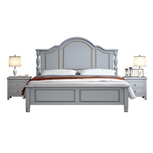 Lit plateforme en bois de chêne massif de style américain, luxe léger, design moderne minimaliste, plusieurs tailles (1,5 m/1,8 m/2 m) - Product Image 6