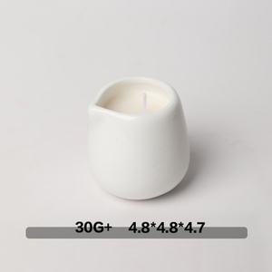 Nouvelle bougie de massage spa, aromathérapie, cire de noix de coco 100% biologique, faible température, pot en céramique blanche, faite à la main, Pâques - Product Image 6