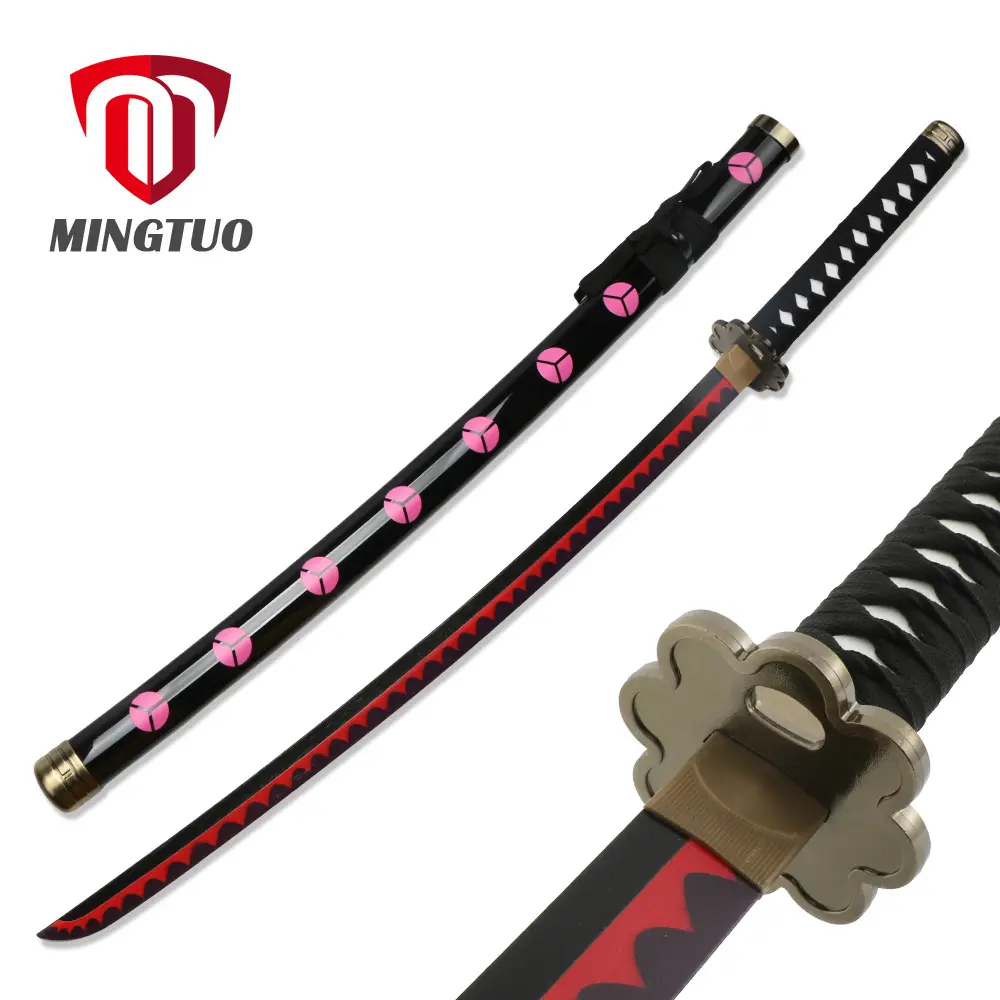 Amazon sıcak satış OEM Anime Cosplay sahne kılıç tek parça Roronoa Zoro katana kılıç Shusui