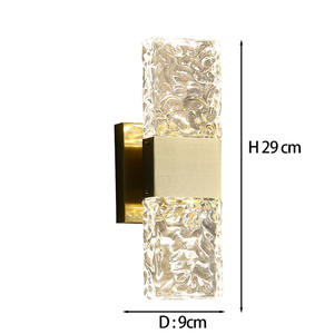 Lampu Dinding LED Desain Kaca Emas Nodric untuk Dekorasi Interior Ruang Tamu - Product Image 5