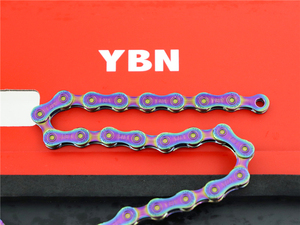 YBN 12 Velocidad <span class=keywords><strong>de</strong></span> galvanoplastia Arco Iris 126 enlaces Taiwán alta calidad camino <span class=keywords><strong>de</strong></span> <span class=keywords><strong>MTB</strong></span> <span class=keywords><strong>bicicleta</strong></span> <span class=keywords><strong>cadena</strong></span> - Product Image 5