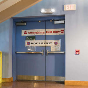 Appareils d'éclairage de sortie de secours de LED avec deux têtes, support de batterie, UL qualifié - Product Image 1