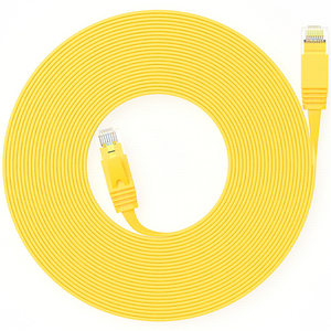 Câbles réseau LAN Cat6 noirs haute vitesse, conducteur BC 32AWG, PVC UTP RJ45 8P8C, cordon de raccordement Ethernet, câble plat de communication - Product Image 5