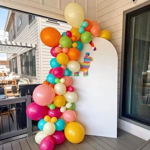 Kit de Arco de Globos Multicolor para Verano, Globos Azules, Morados, Naranjas, Verdes, Rosas, Dorados y Arcoíris para Decoración de Fiestas de Cumpleaños Infantiles Hawaianas - Product Image 6