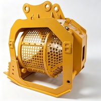 Godet de criblage pour excavatrice, godet de séparation sable-pierre-sol pour excavatrice hydraulique, tri des pierres et du sol