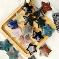 Pierre de méditation en forme d'étoile en pierres précieuses mélangées, polie naturellement, pour collection de pierres de méditation – Meilleure vente