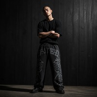 Pantalon de survêtement large décontracté coupe ample délavé à l'acide avec cordon de serrage et taille élastique style streetwear pour femmes et hommes