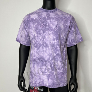 Nuevo diseño púrpura 3D impresión teñido camisetas de algodón de alta calidad de gran tamaño hombres camiseta - Product Image 1