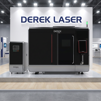 Mesin Pemotong Laser Serat Tipe Gantry Pendingin Air Akurasi Tinggi untuk Plat Logam Baru AI PLT HIWIN Fuji