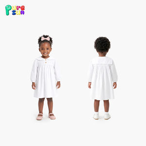 Abiti di Alta Qualità per Ragazze Vestito Bianco a Maniche Lunghe Primaverile per Ragazze Set di Abbigliamento Raffinato Personalizzato per Ragazze - Product Image 2