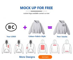 Sudadera con Capucha Bordada con Logotipo Personalizado, Fabricantes OEM, 100% Algodón, Sudadera de Invierno con Capucha y Cordón Ajustable - Product Image 3